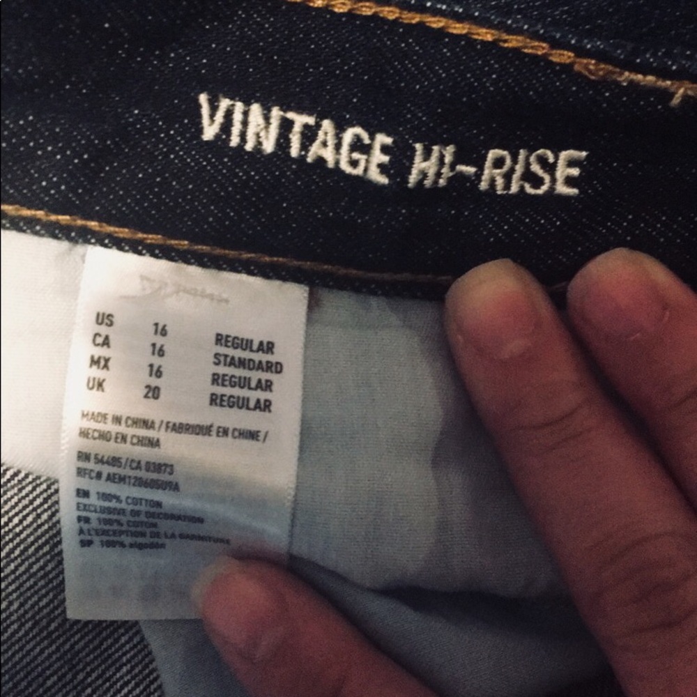 NWT Vintage High Rise Jeans